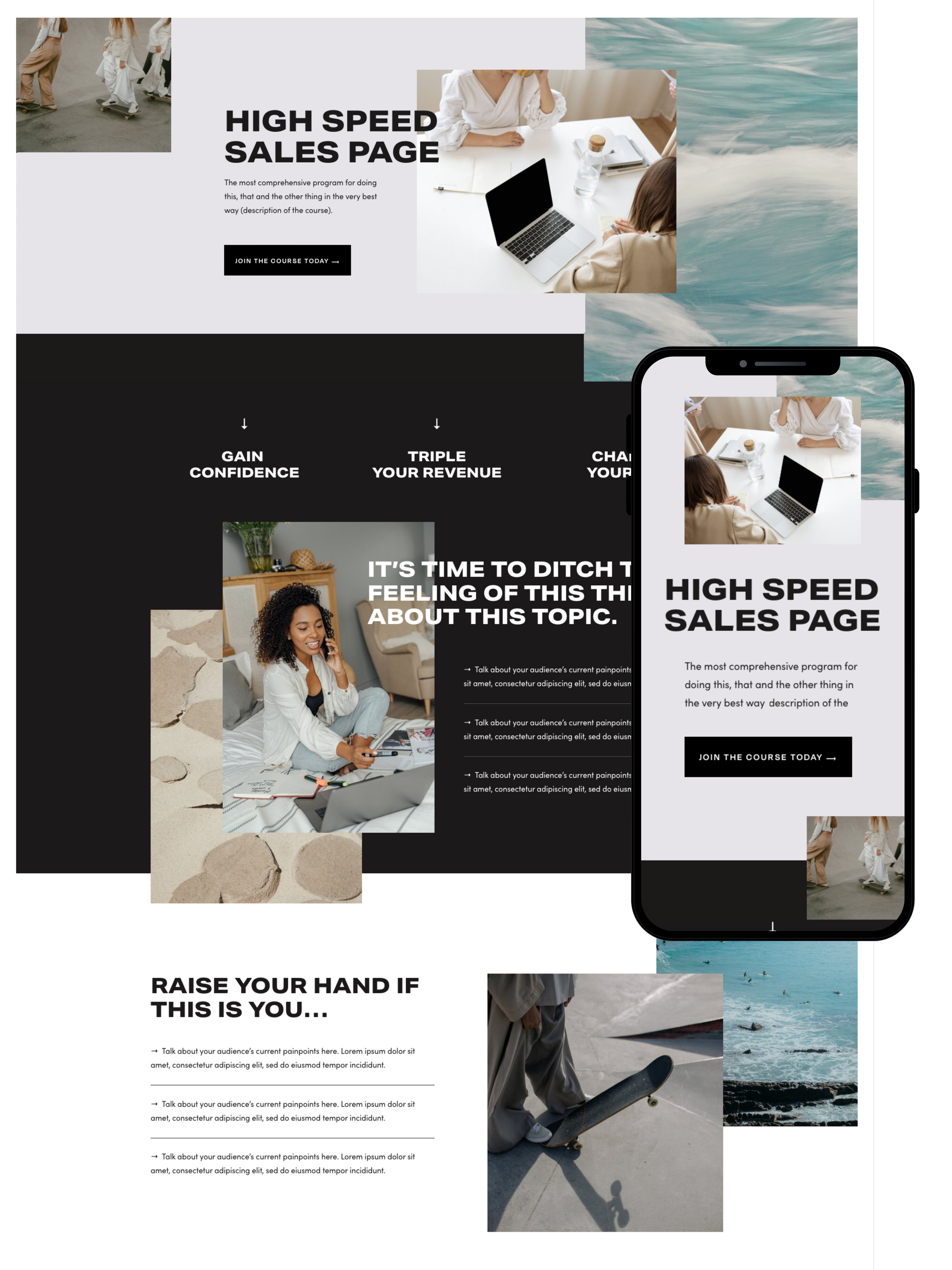 Sales Page Design | Elite Launch Design - Create in Alaska for Higher Conversions